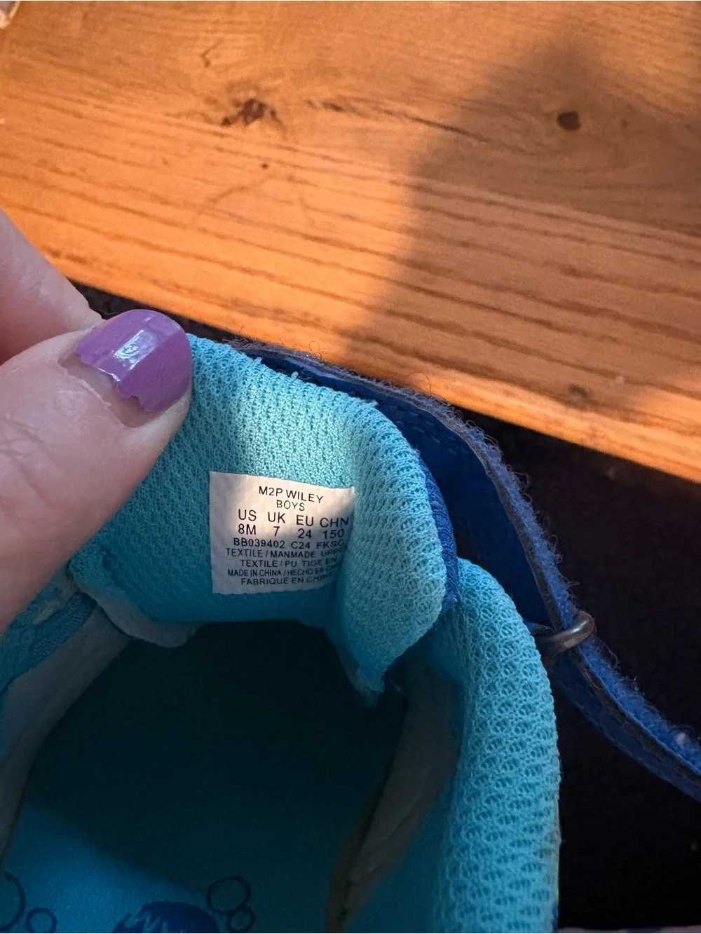 Stride Rite Blue and Yellow Kids Sneakers